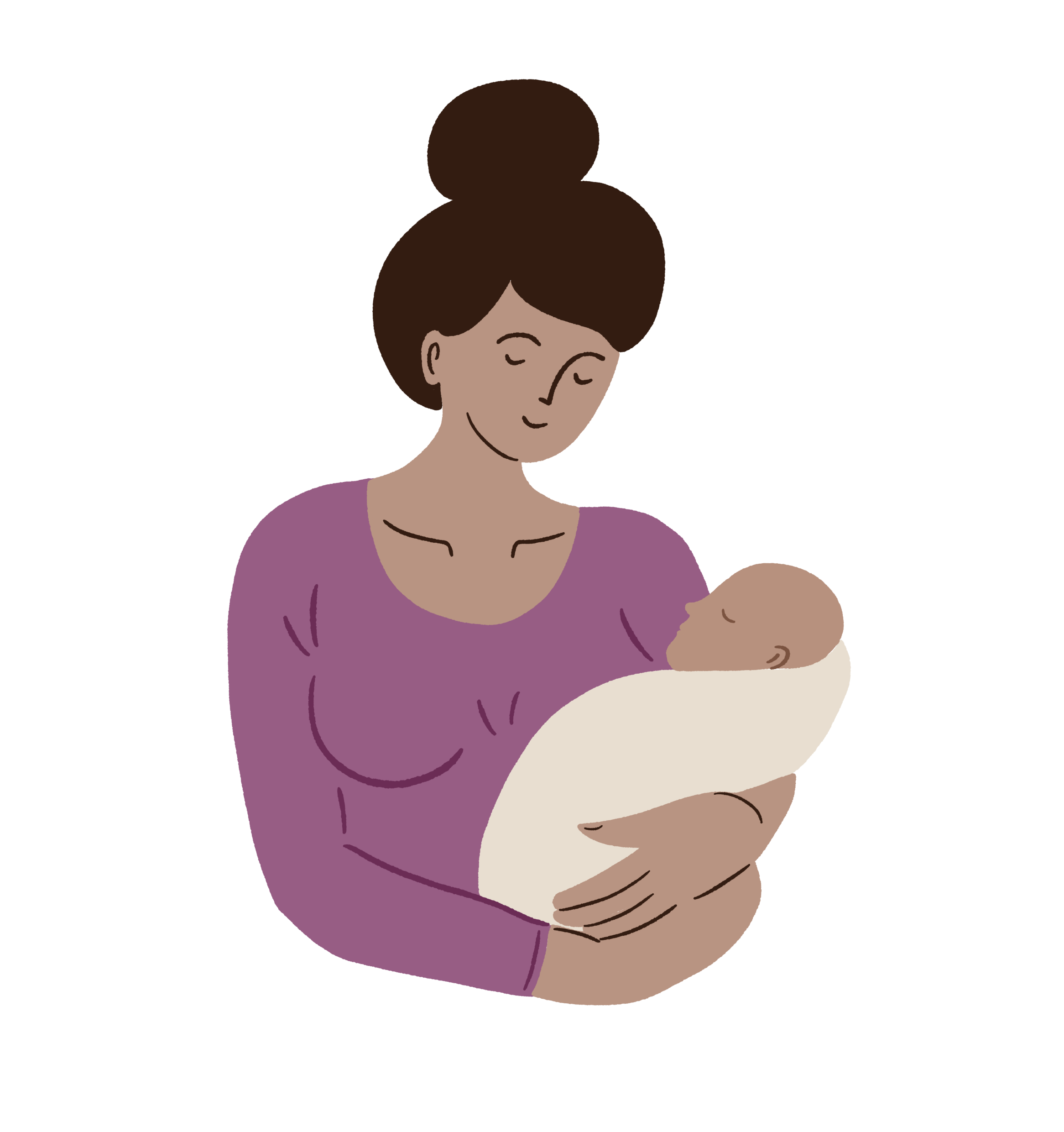 Illustrations for communication towards mothers