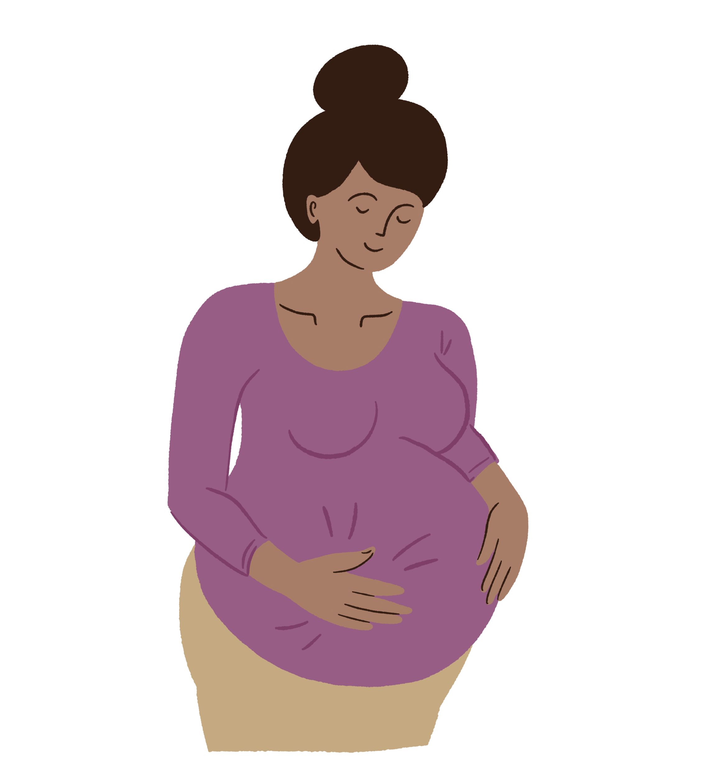 Illustrations for communication towards mothers