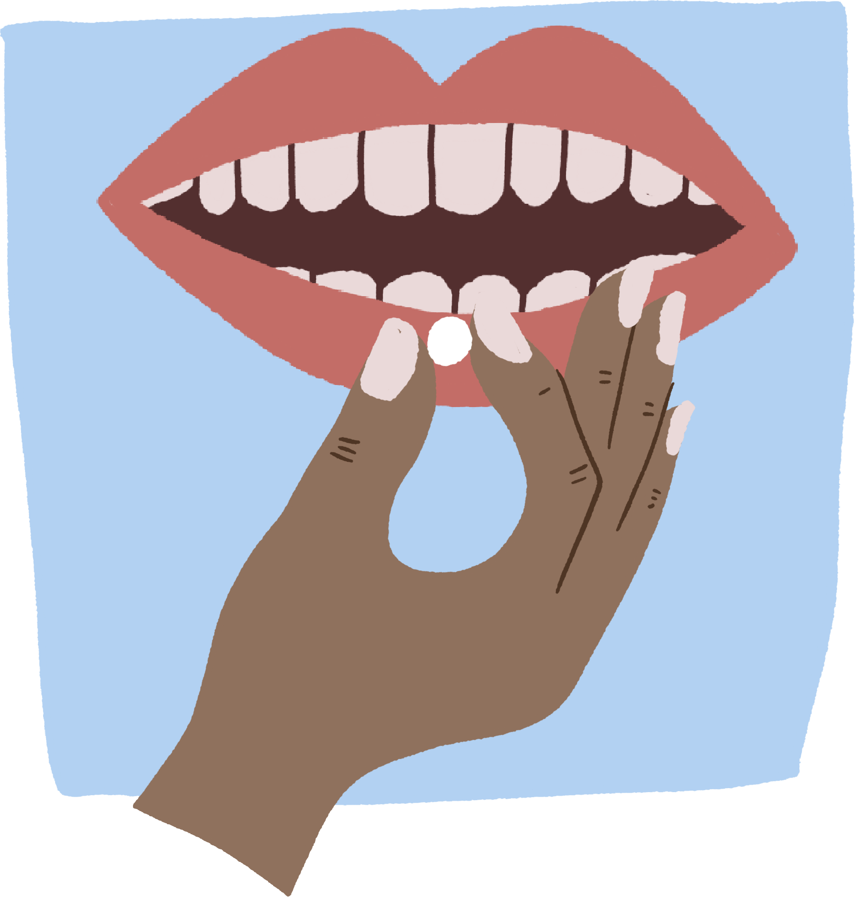 Illustrations for communication towards mothers