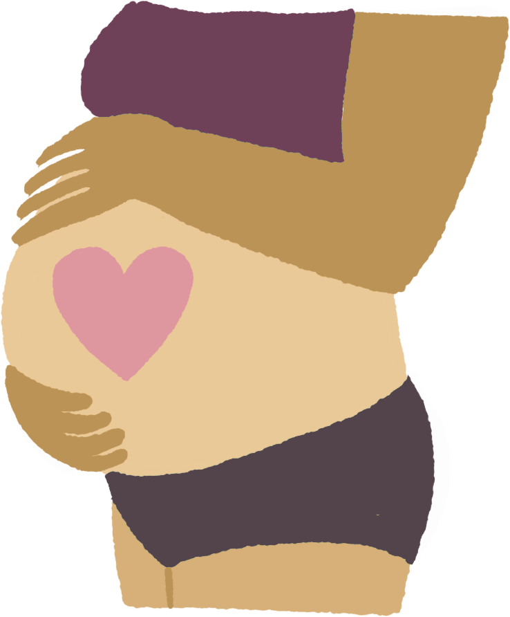 Illustrations for communication towards mothers