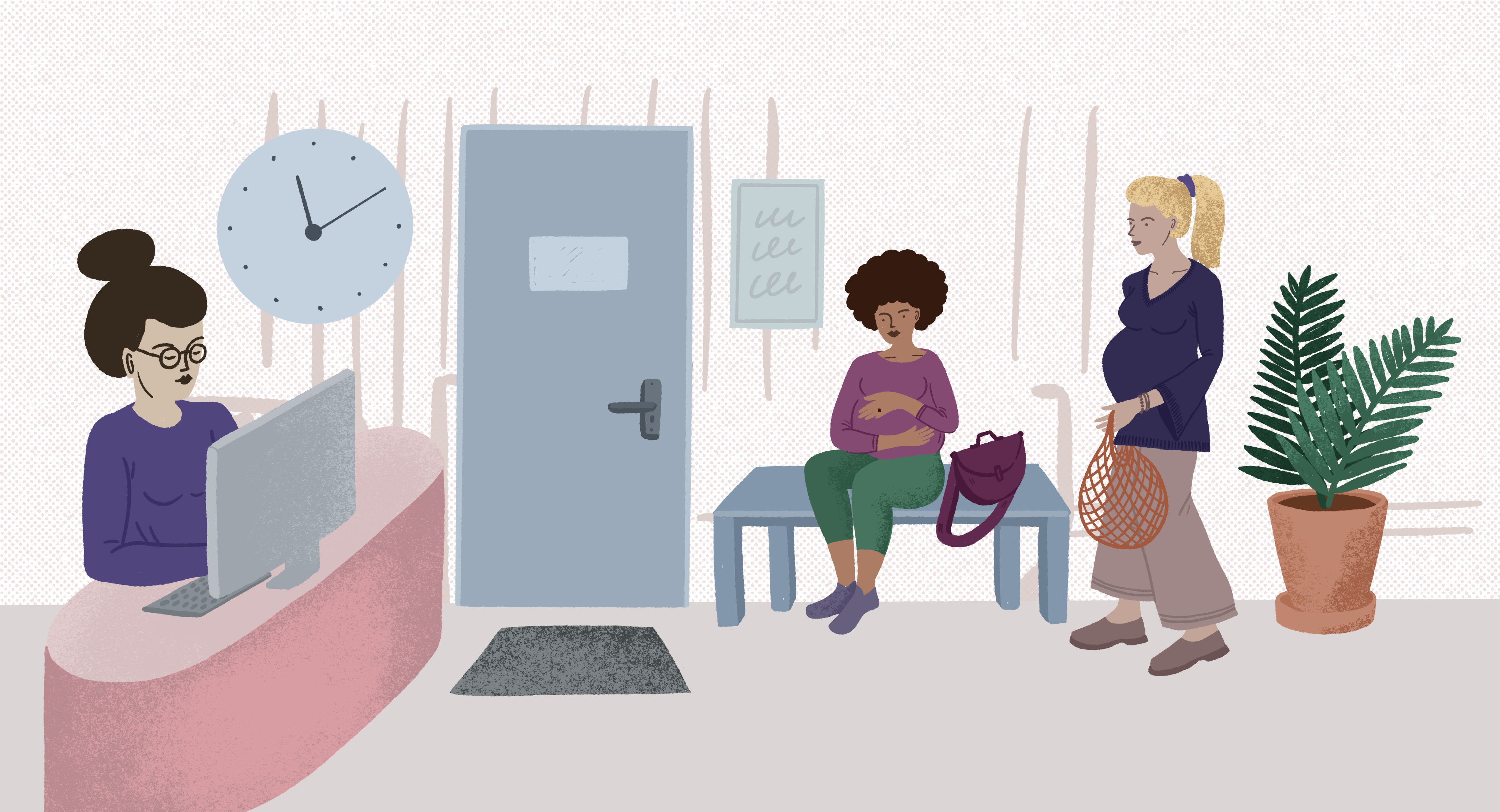 Illustrations for communication towards mothers