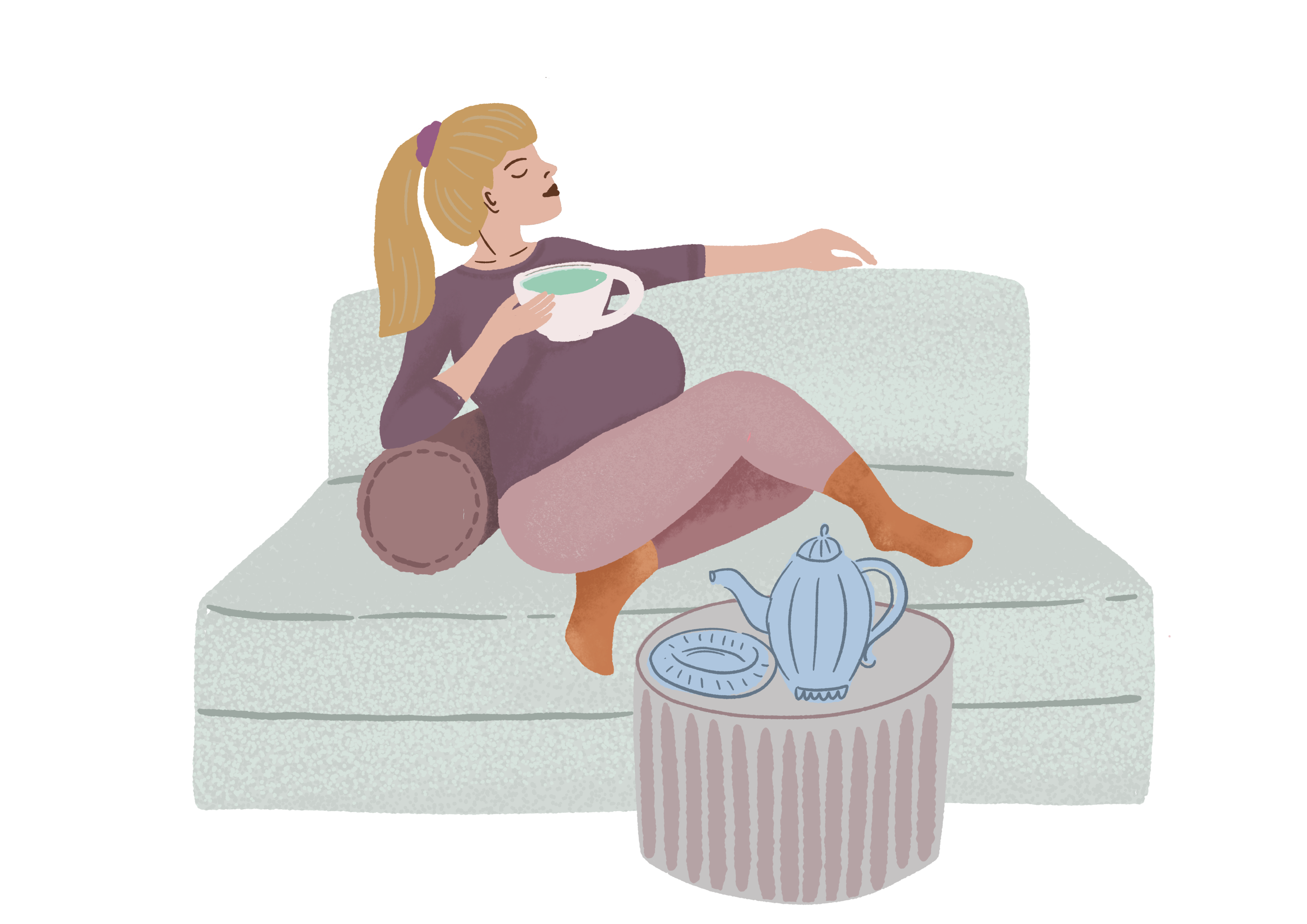 Illustrations for communication towards mothers