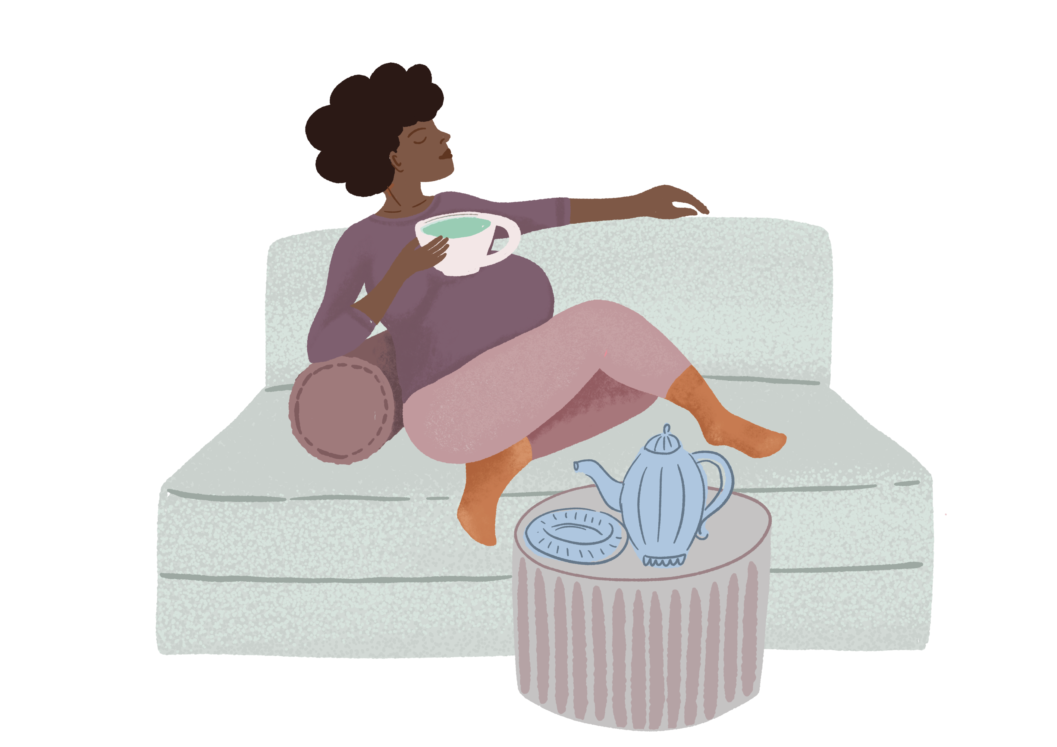 Illustrations for communication towards mothers