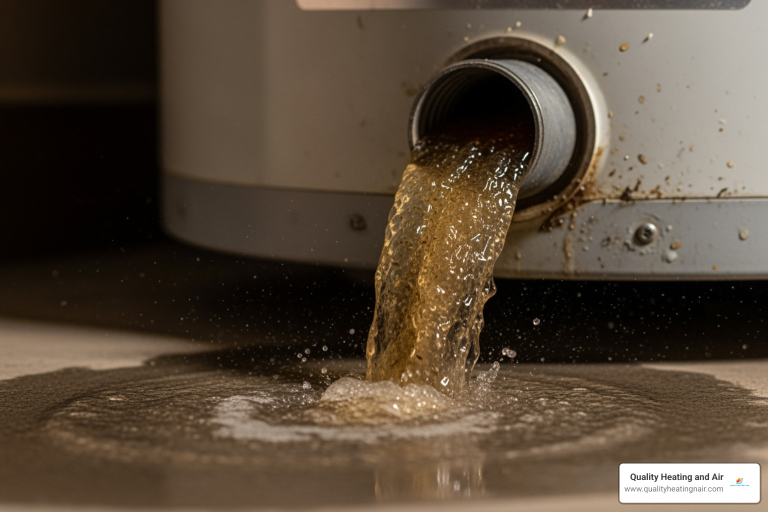 sediment being flushed from water heater - water heater making noise in gateway co