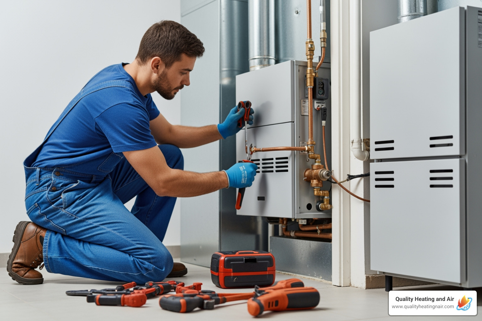 Infographic explaining the emergency furnace replacement timeline - emergency furnace replacement in south westminster, co