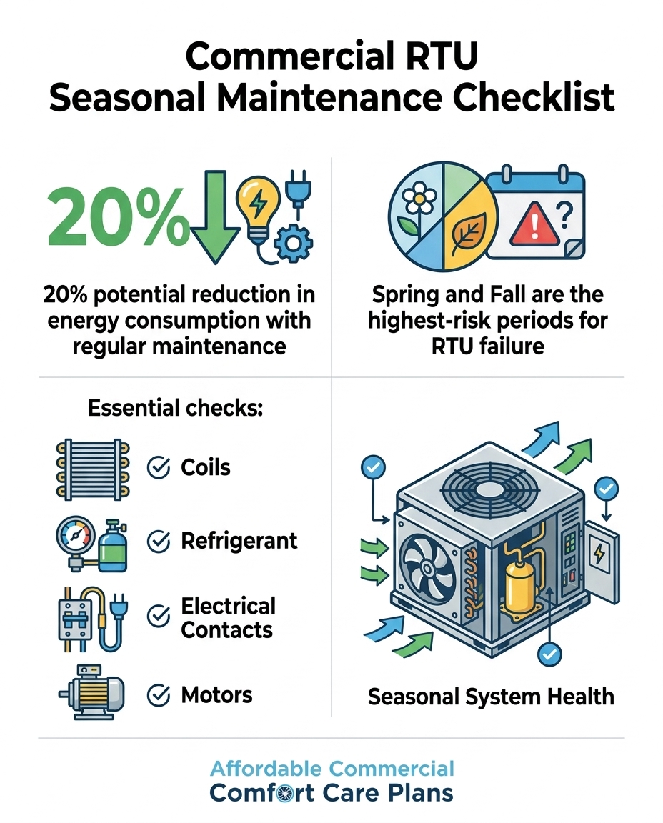 Commercial RTU Seasonal Maintenance Checklist