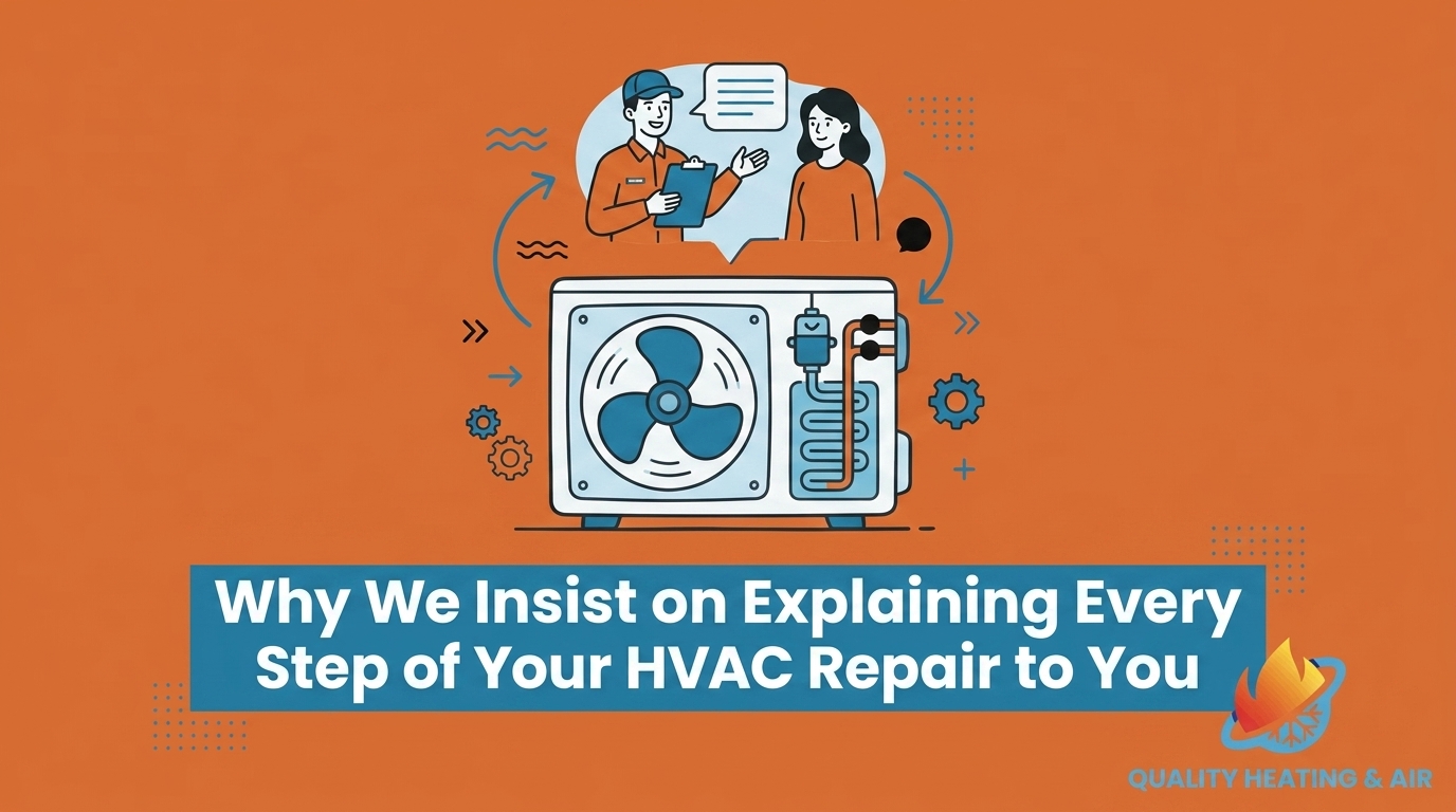 Why We Insist on Explaining Every Step of Your HVAC Repair to You