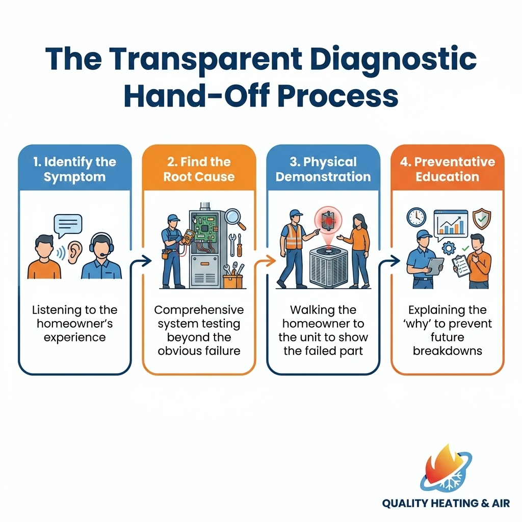 The Transparent Diagnostic Hand-Off Process