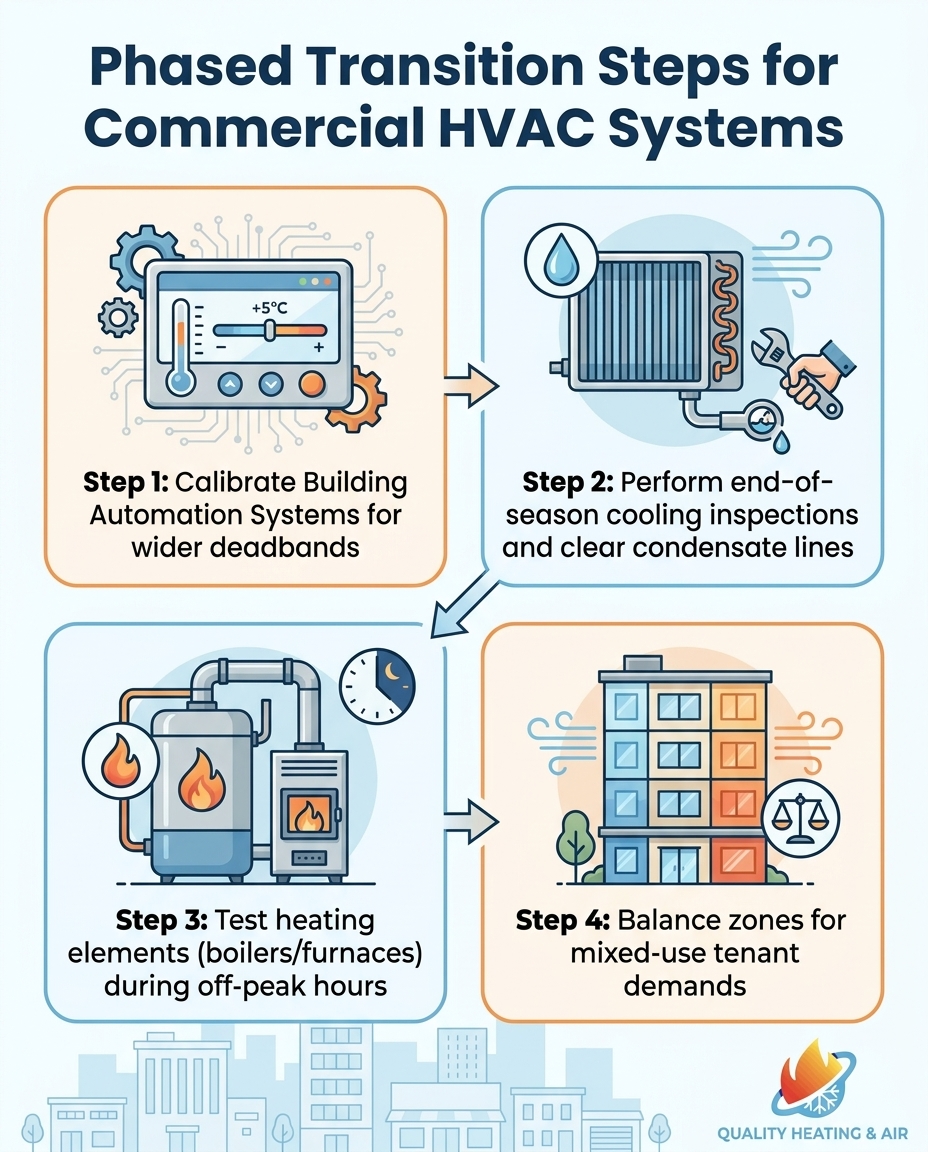Phased Transition Steps for Commercial HVAC Systems