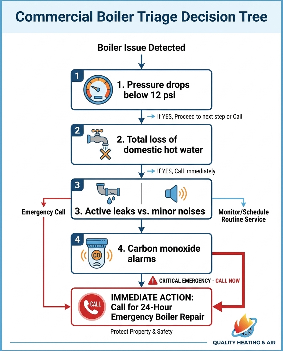 Commercial Boiler Triage Decision Tree