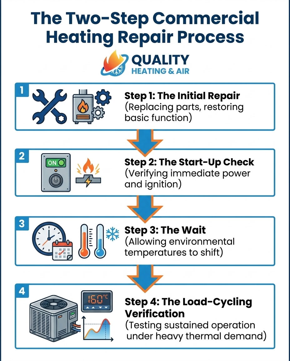 The Two-Step Commercial Heating Repair Process