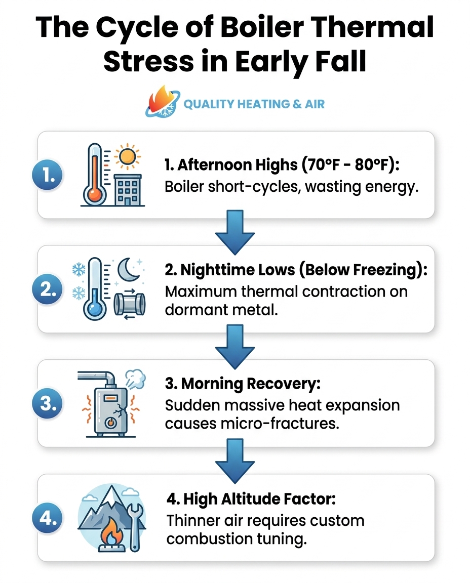 The Cycle of Boiler Thermal Stress in Early Fall