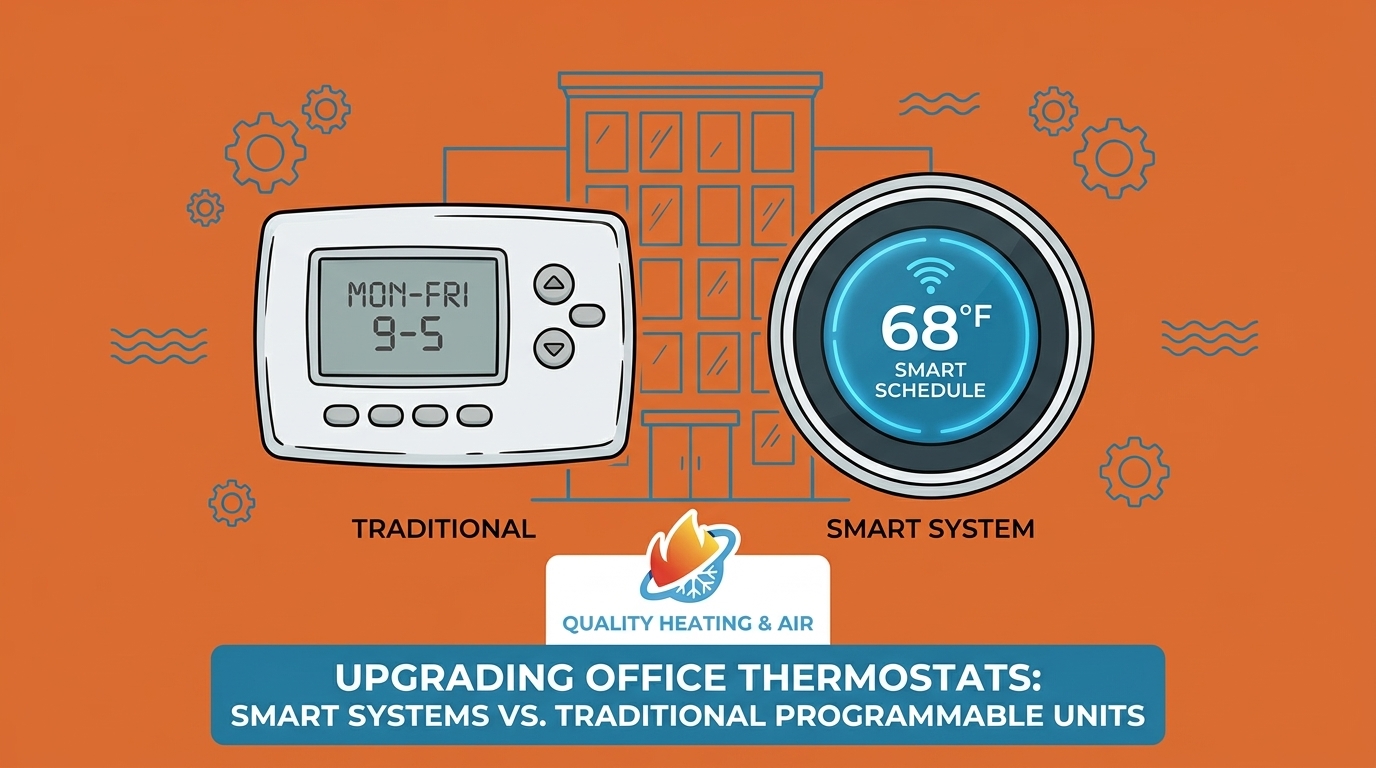 Upgrading Office Thermostats: Smart Systems vs. Traditional Programmable Units