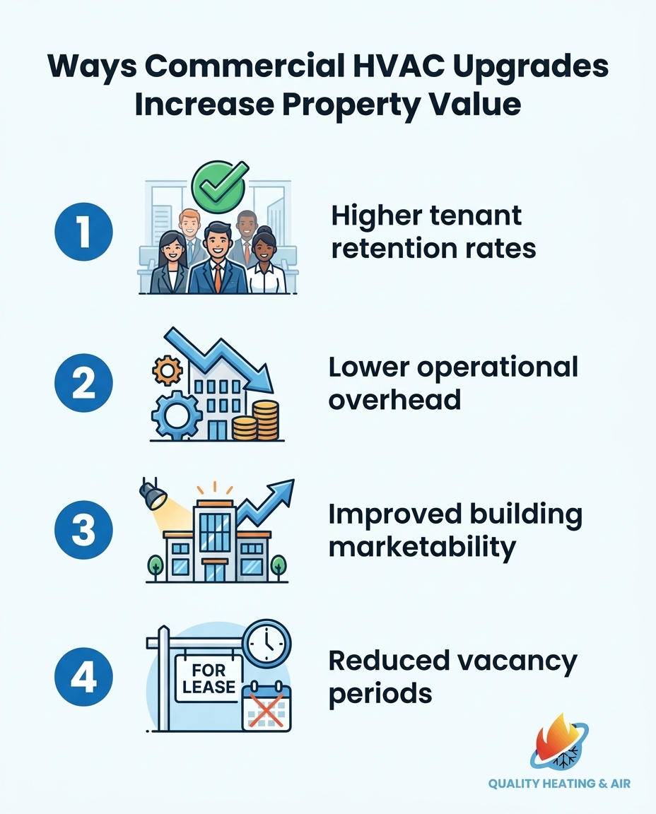 Ways Commercial HVAC Upgrades Increase Property Value