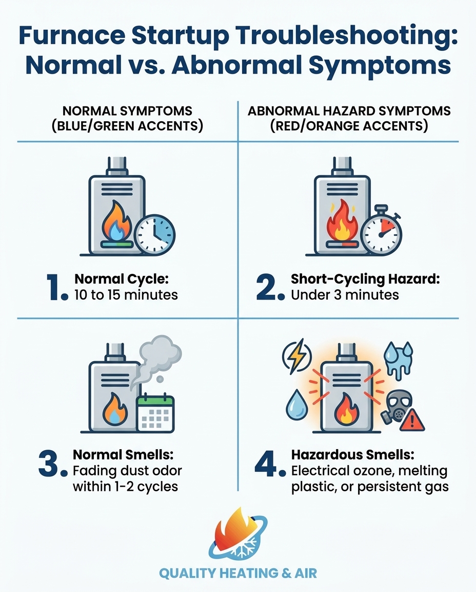 Furnace Startup Troubleshooting: Normal vs. Abnormal Symptoms