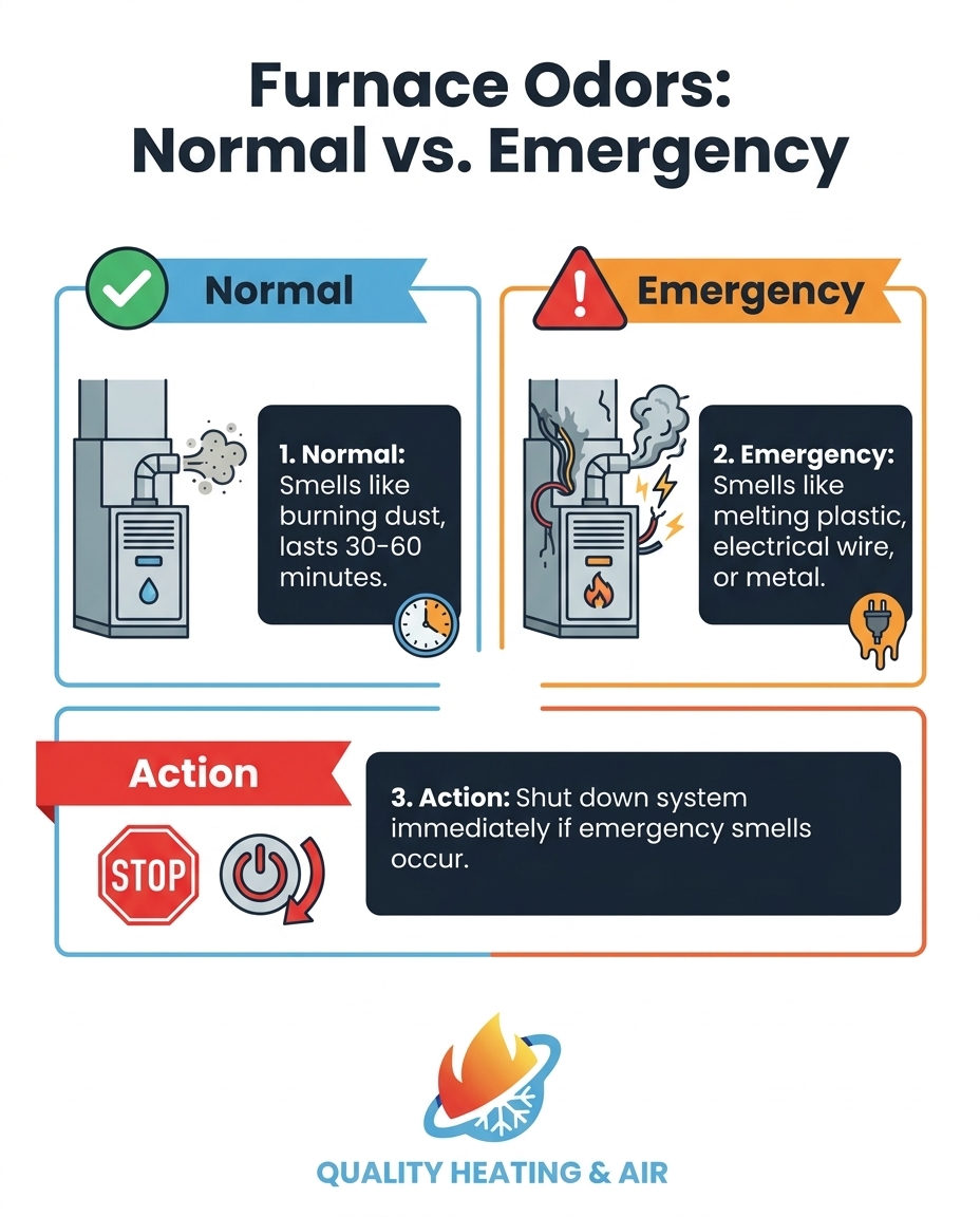 Furnace Odors: Normal vs. Emergency