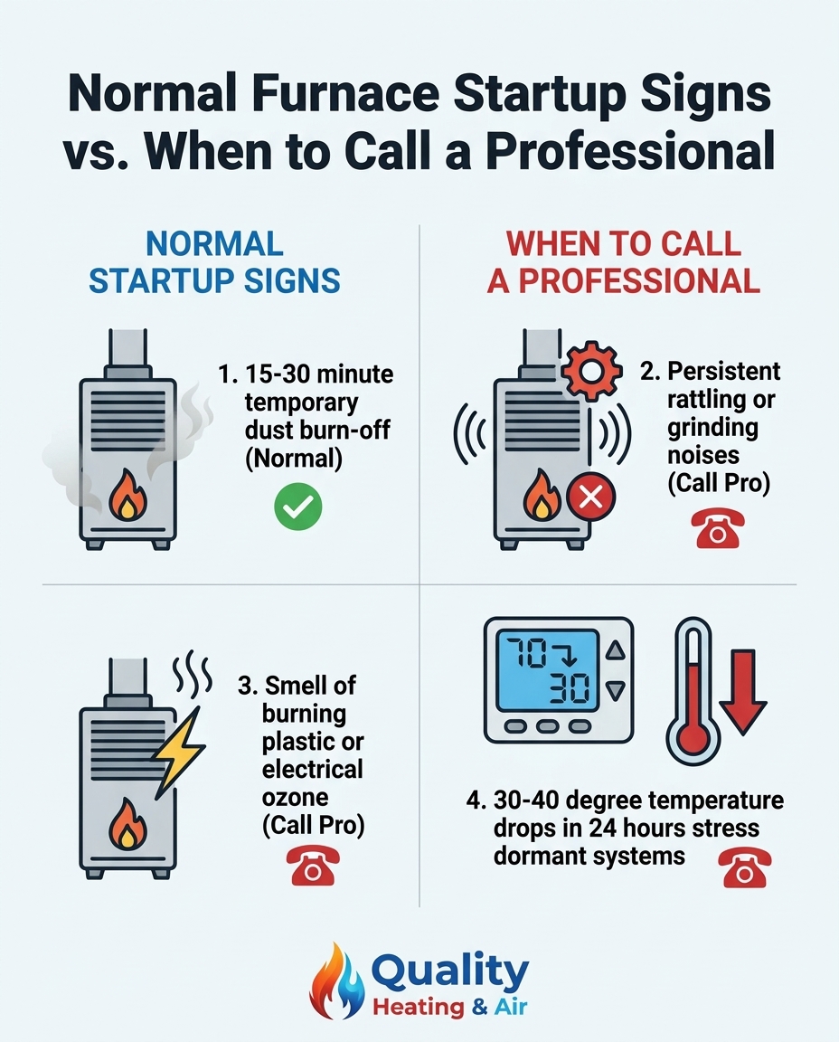 Normal Furnace Startup Signs vs. When to Call a Professional