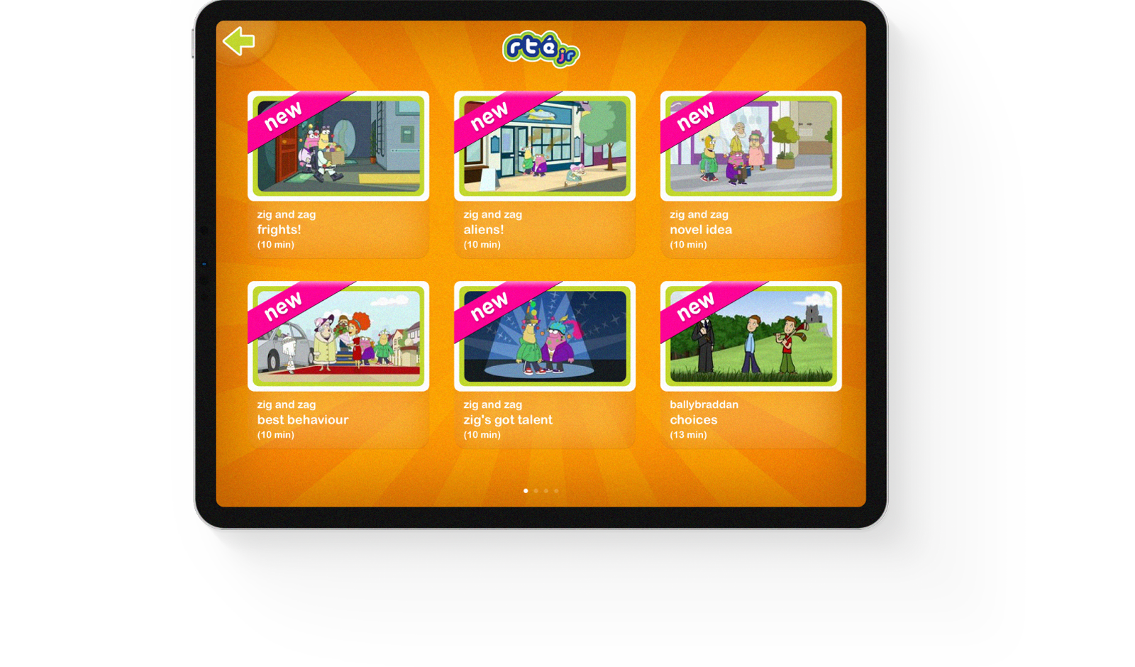 RTE Jr app screen