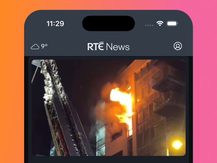 RTE News App Screenshot