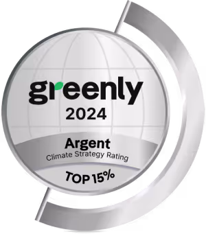Médaille Greenly 2024, Argent, Climate Strategy Rating