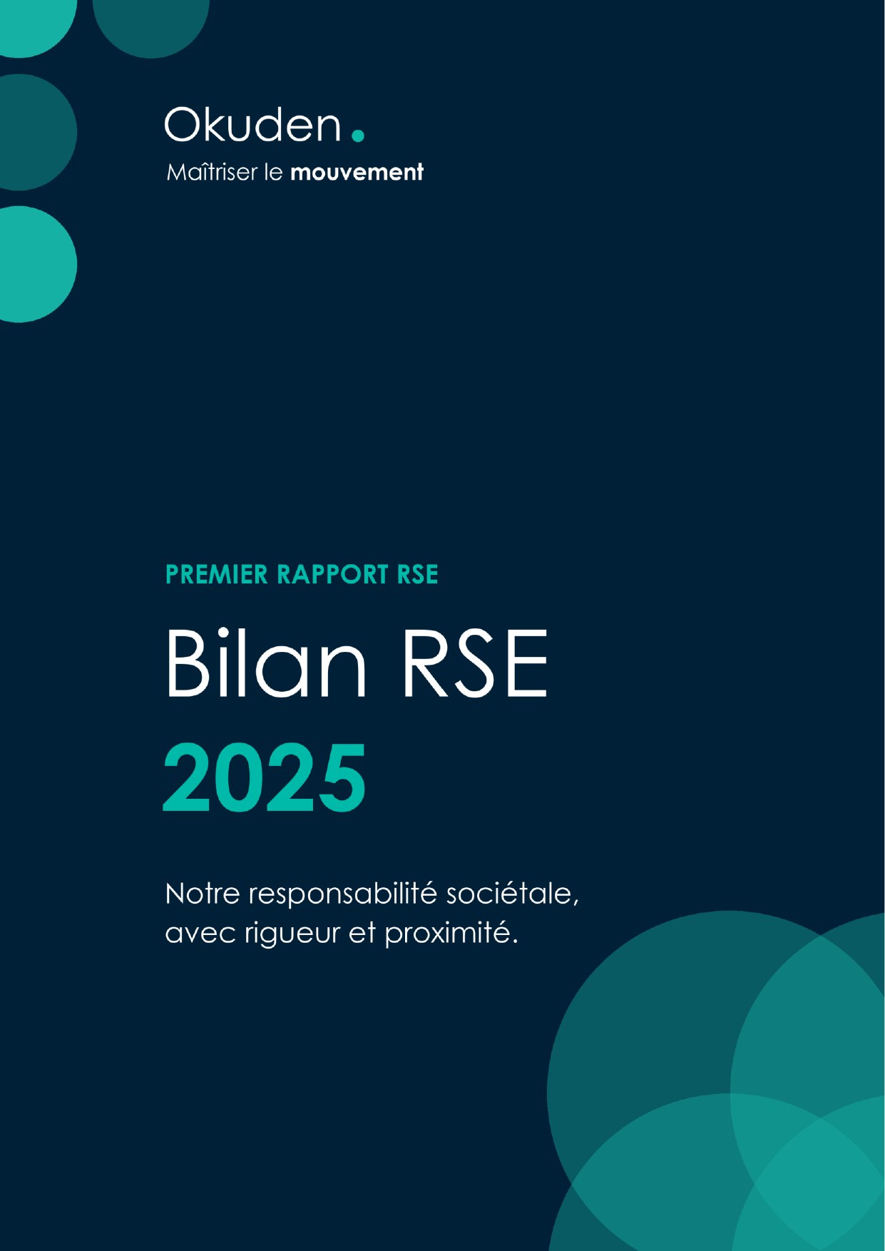 Couverture du Bilan RSE Okuden 2025