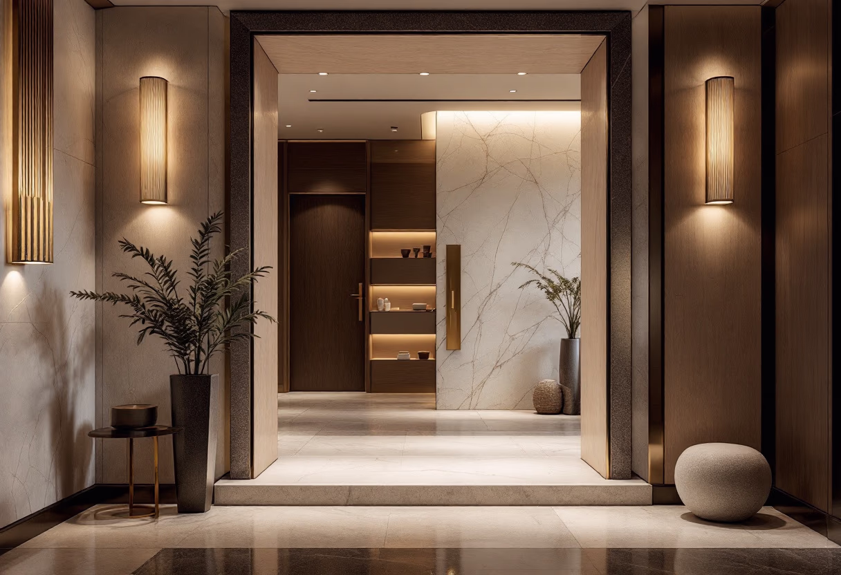 [background image] image of spa entrance