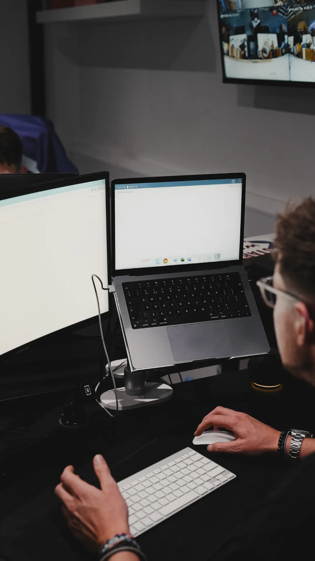 Partnerships - Man on PC