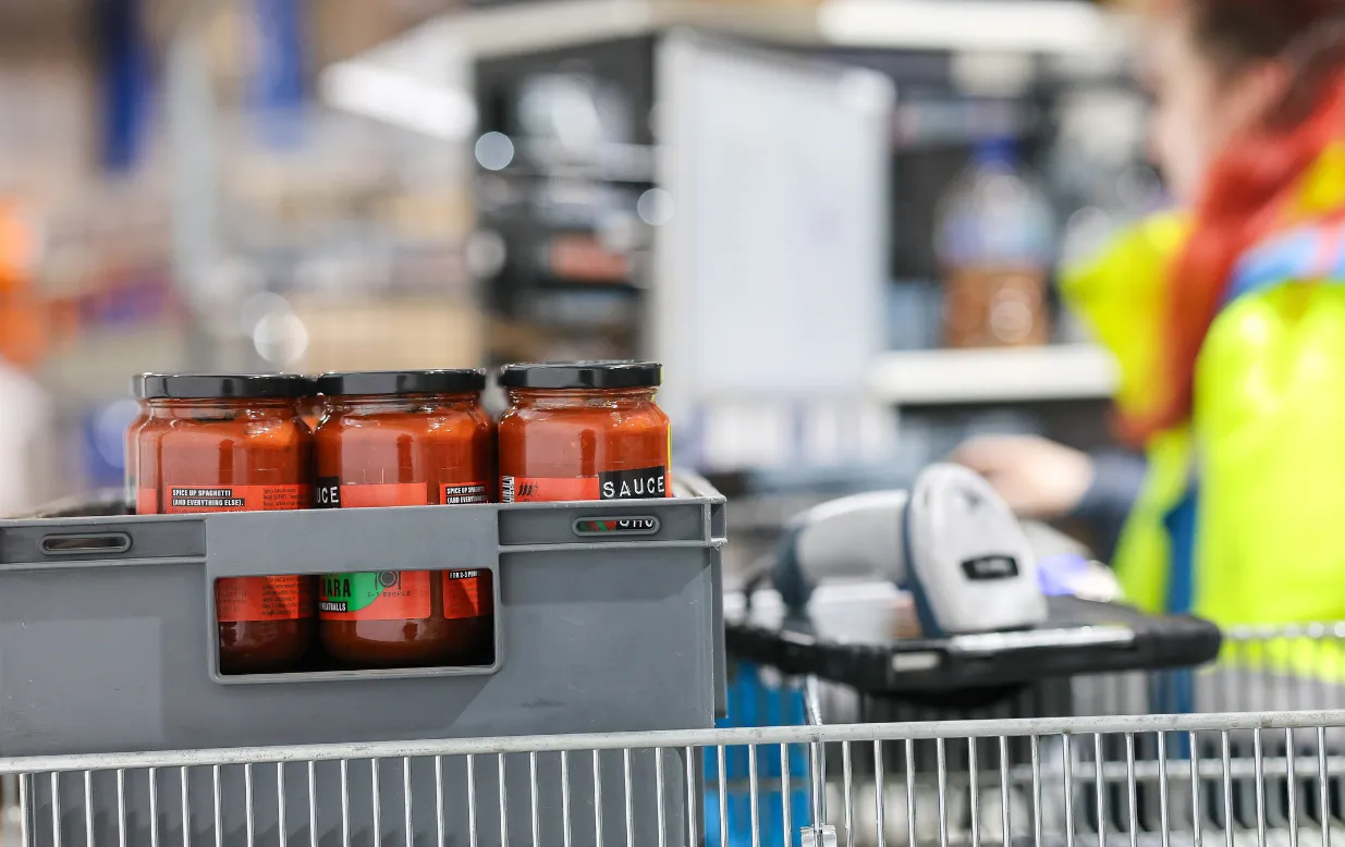 Sauce Shop being packed