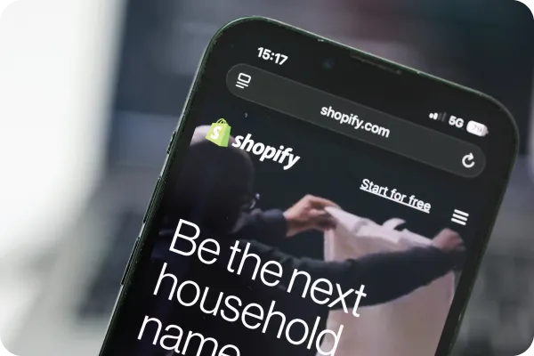 Shopify on Phone Image