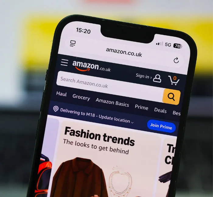 Écran du téléphone Amazon