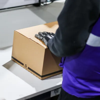 Man Packing Box