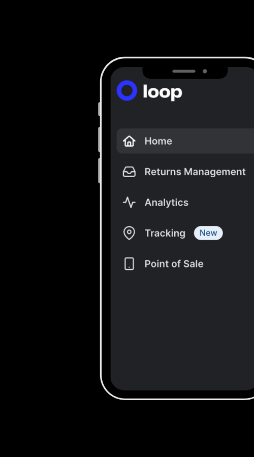 Loop Returns image on phone