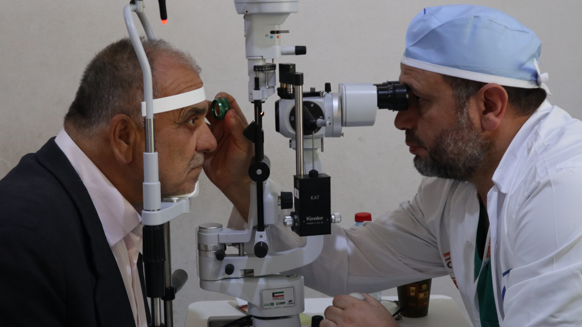 Doctors performing surgery during a medical mission