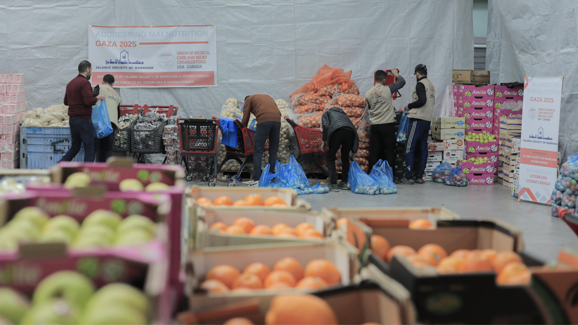 UOSSM Canada Delivering Nutrition and Food Packages to Gaza
