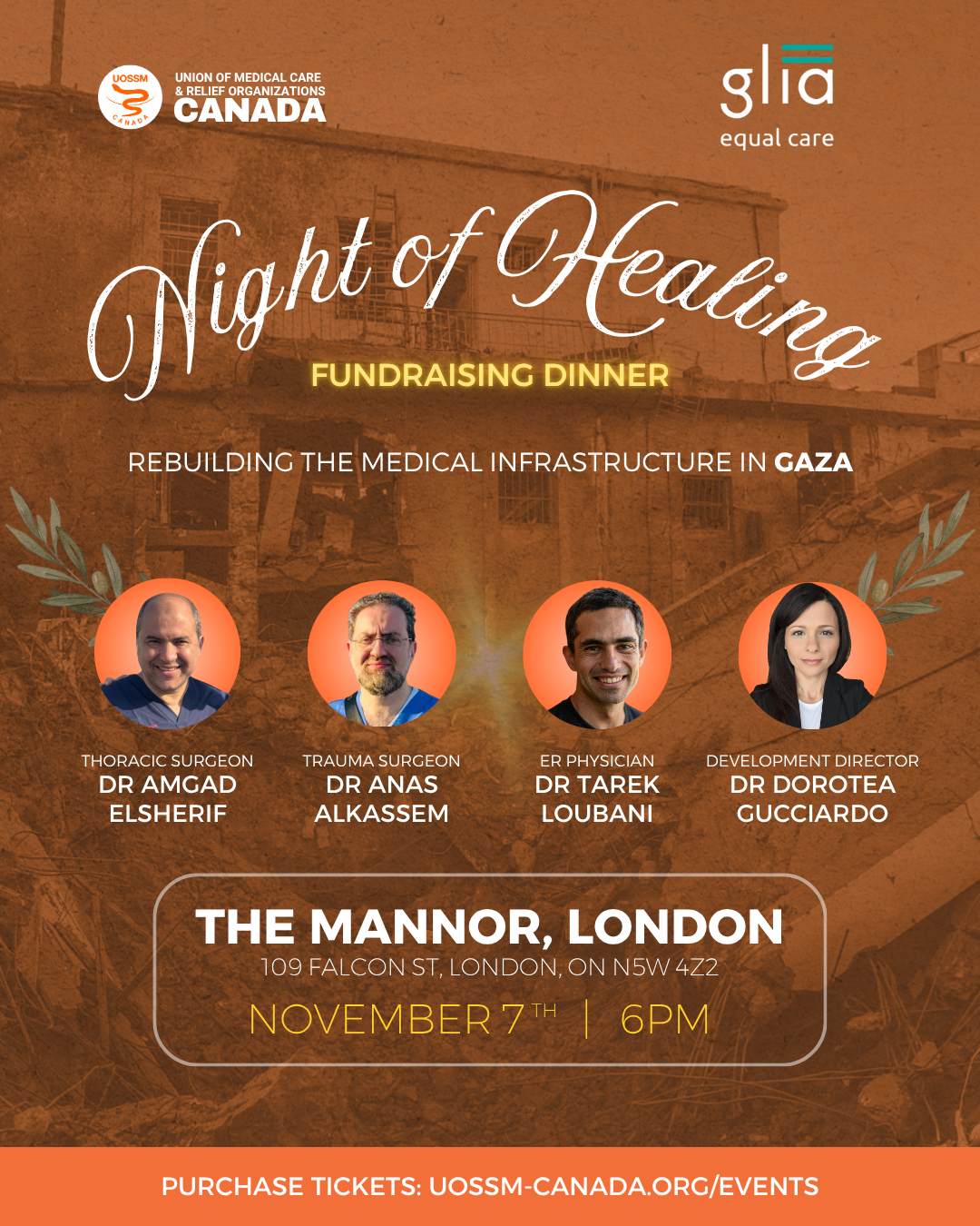 Night of Healing Fundraising Dinner: Rebuilding the Medical Infrastructure in Gaza