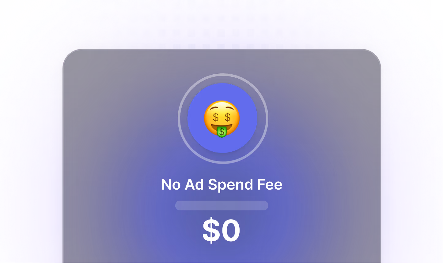 No Ad Spend Fee