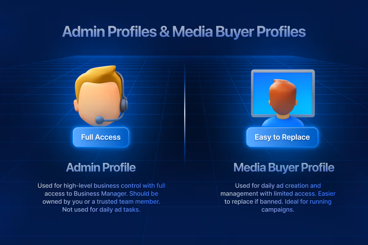 Facebook profiles setup