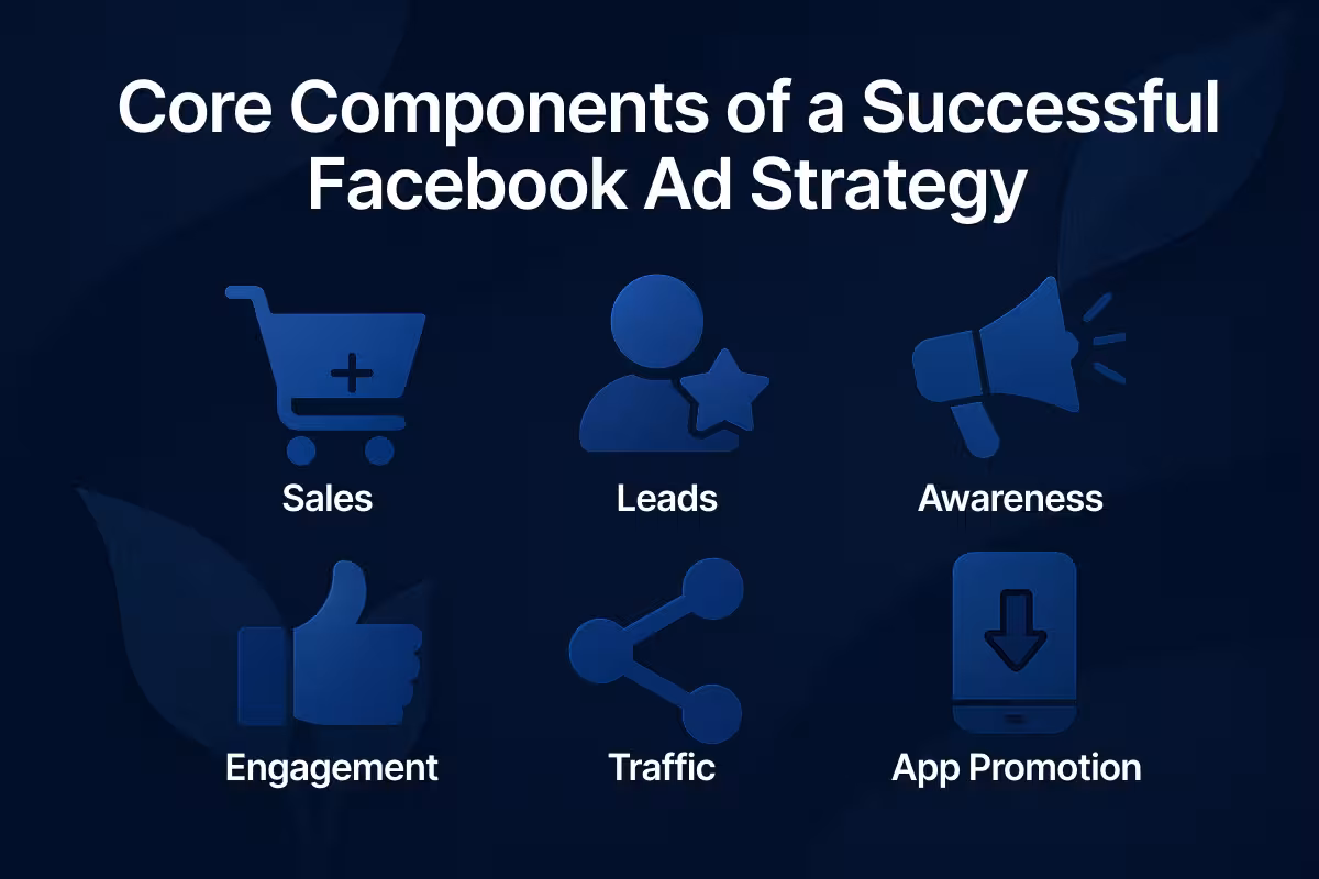 Core components of a successful facebook