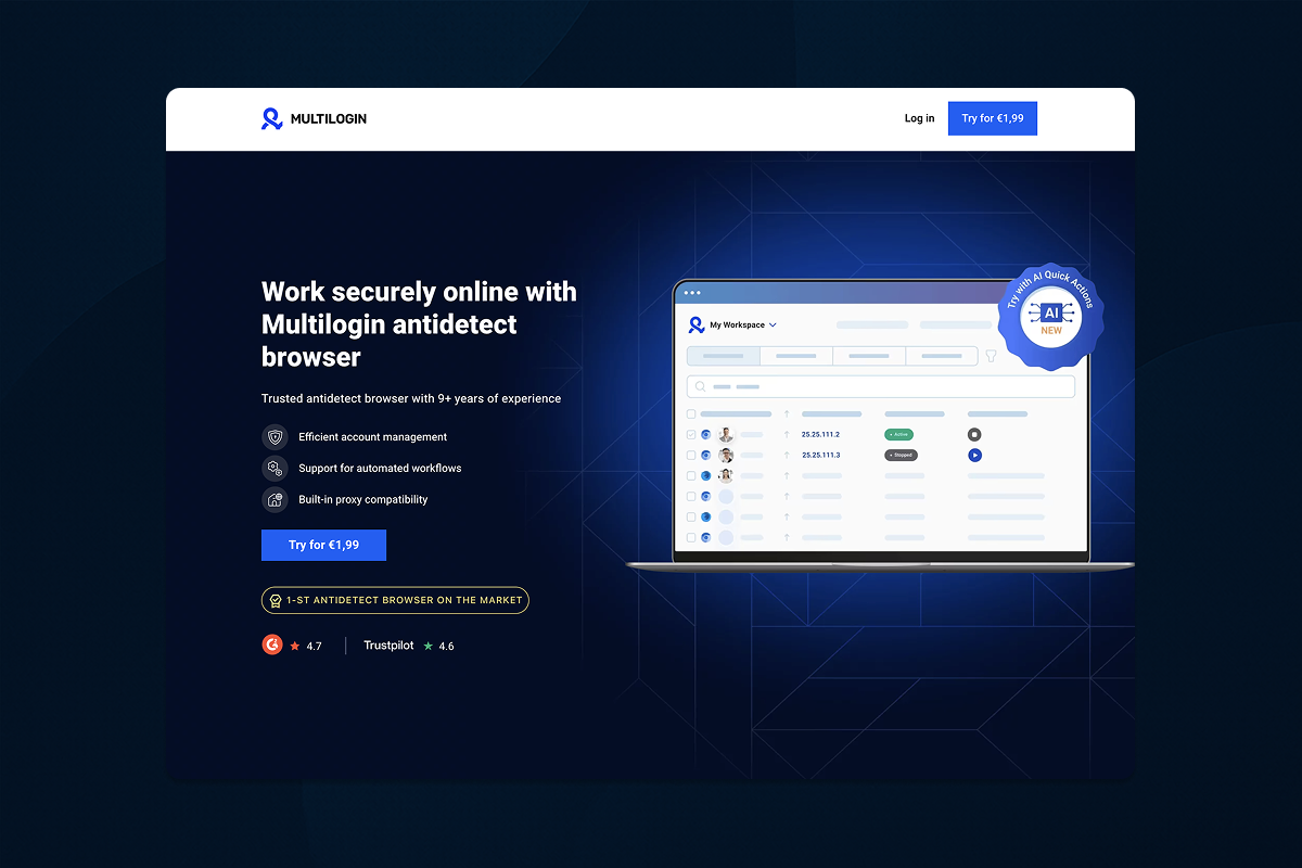 Multi-login screenshot