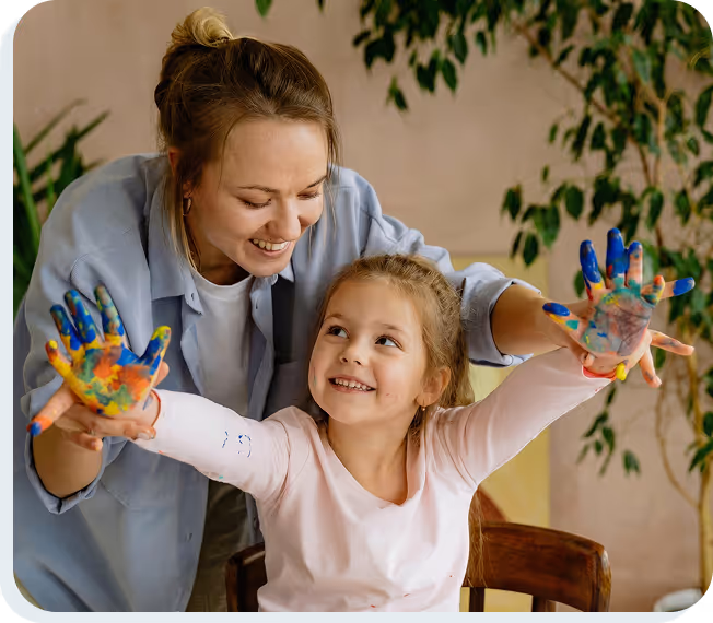 Chemlu staff working with families to support individuals with developmental disabilities