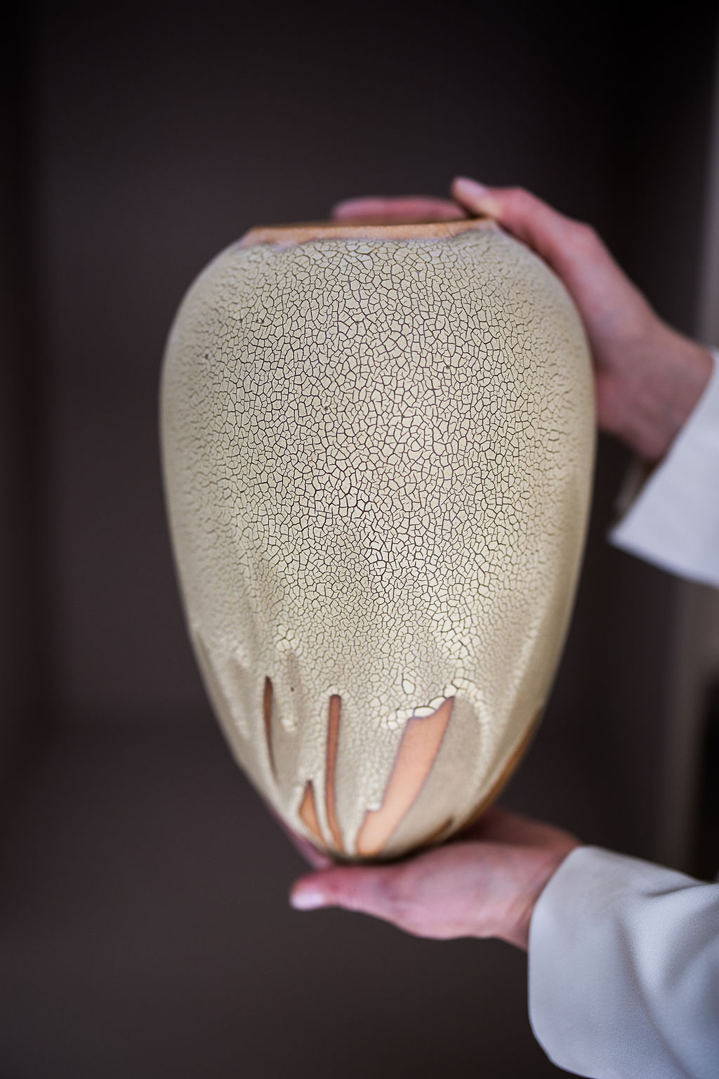 Karen Swami Ceramic Art – Touareg Series – Wheelthrown Stoneware, Smoke Fired, One of a Kind. Sold. 