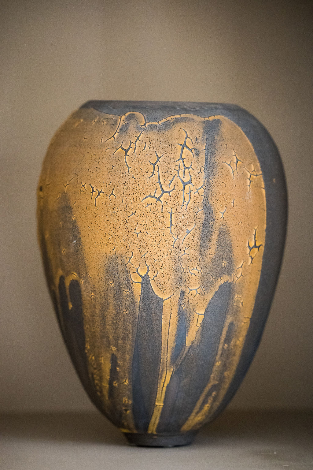 Ceramic by Karen Swami. Wheelthrown black stoneware, glazed. For decorative purpose only. One of a kind.
