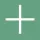 White plus sign on a muted green background.