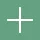 White plus sign icon on green background.