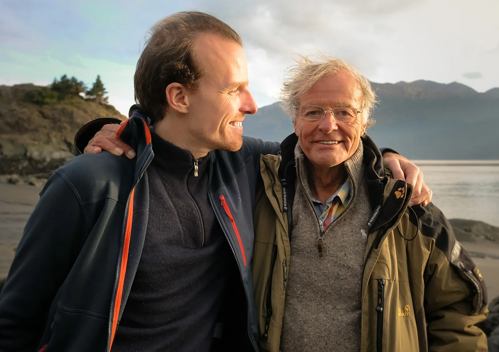 Gert and Tobias Wagner, the father and son team behind Steadify, standing together outdoors