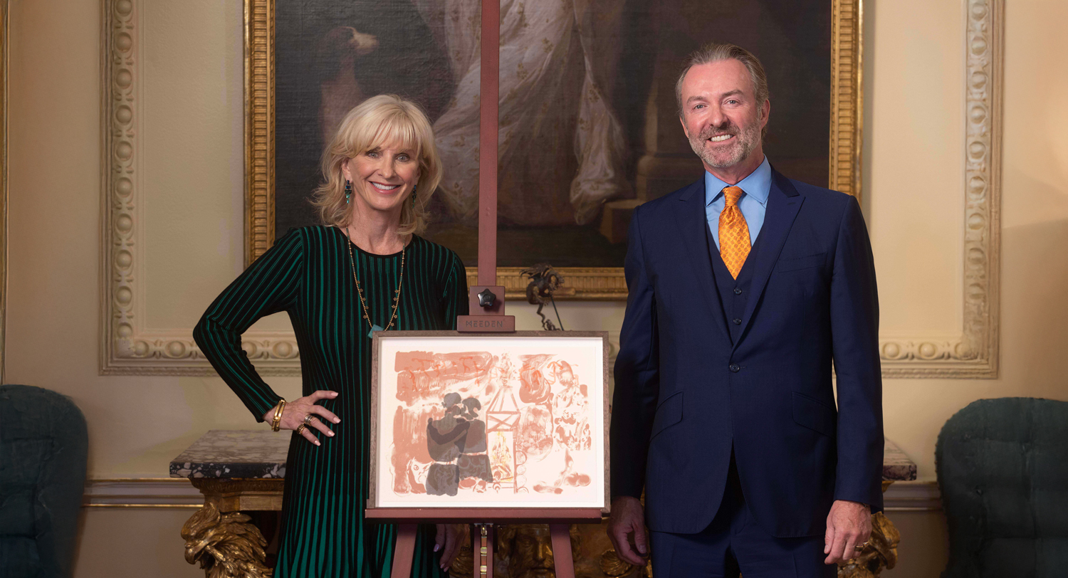 Sybil and Matthew presenting award