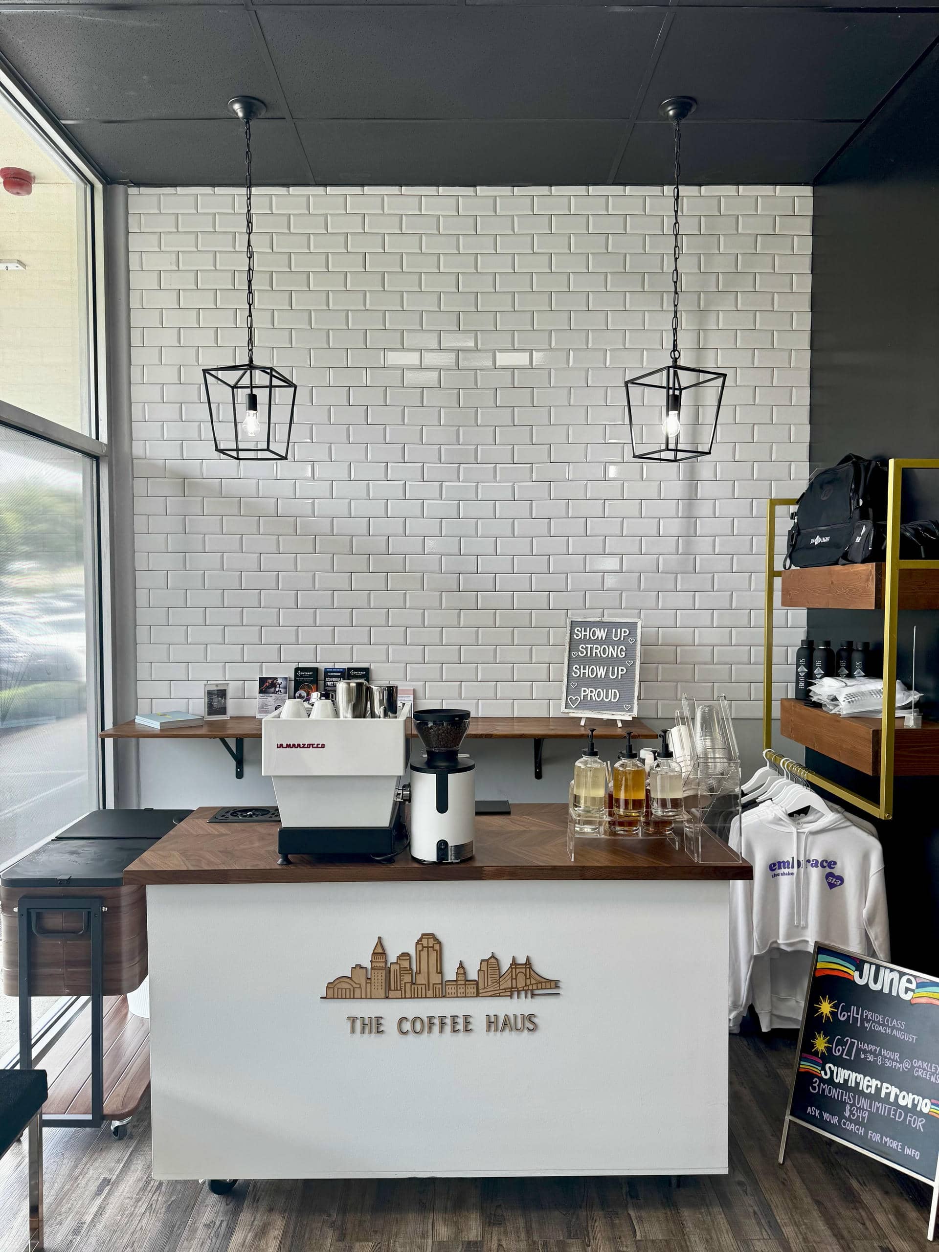 The Coffee Haus coffee cart at brand activation event in Cinci.