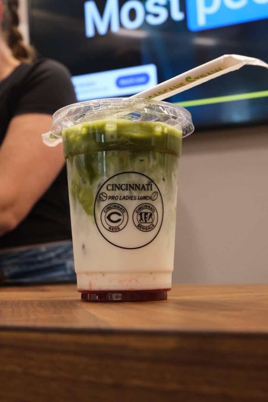 Custom coffee cup at The Coffee Haus coffee cart event.