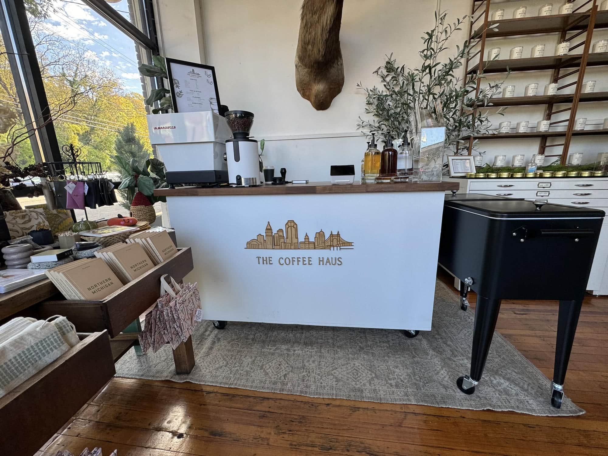 Custom graphic on The Coffee Haus Cart