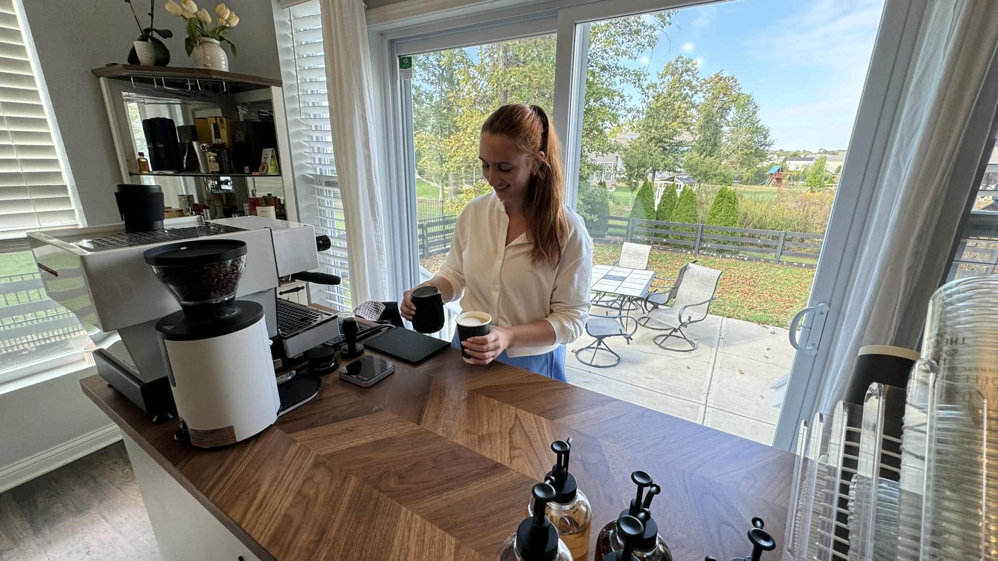 The Coffee Haus cart at private event in Cinci.